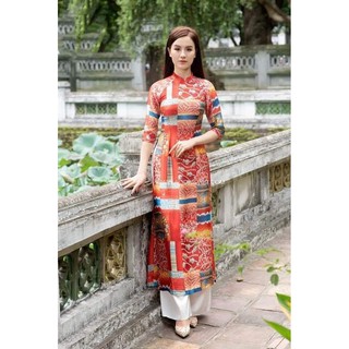 Áo dài vải thổ cẩm không bao giờ lỗi thời