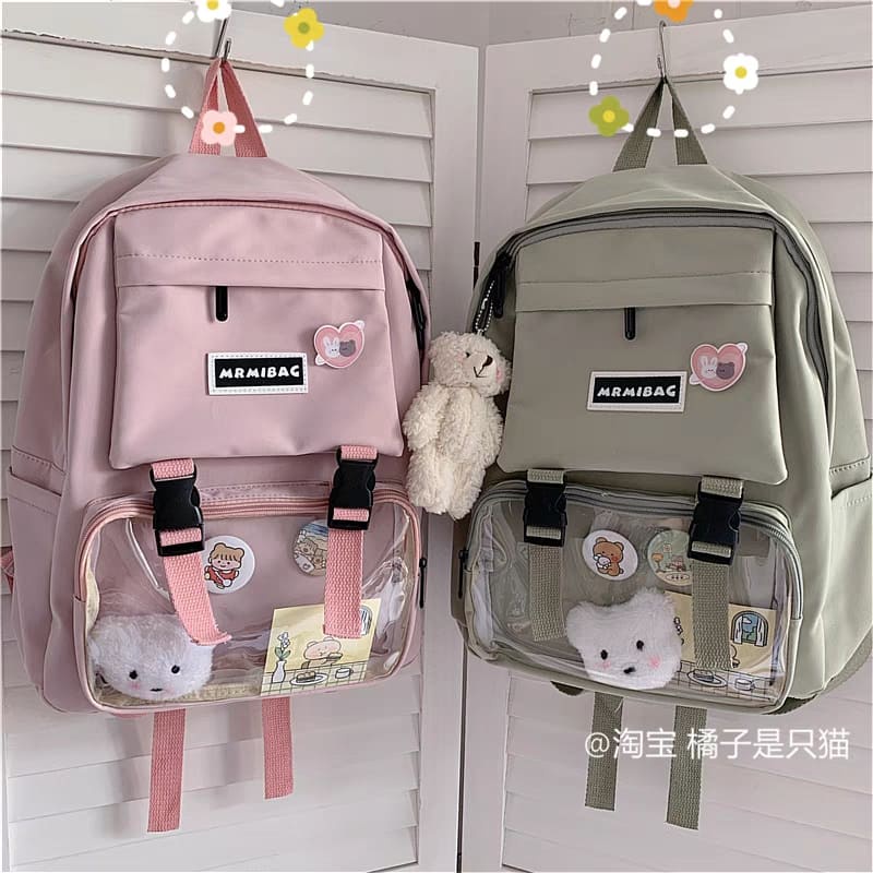Balo Ulzzang Basic Trơn , Balo Ulzzang Hàn Quốc học sinh đi học đi chơi