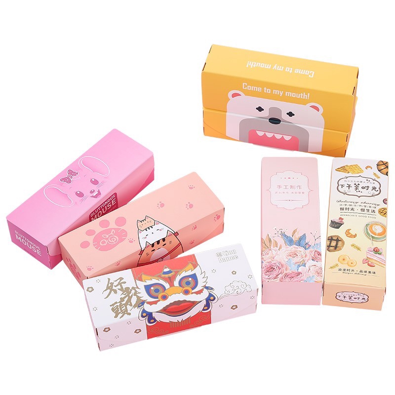Hộp giấy đựng bánh quy dễ thương độc đáo