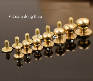 Vít nấm đồng - phụ kiện làm đồ da handmade