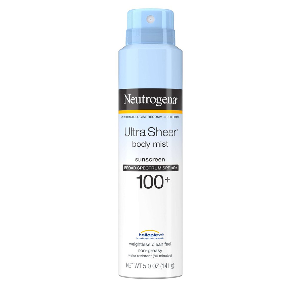 [141g] Xịt chống nắng hóa học chống nước Neutrogena Ultra Sheer Body Mist Suncreen SPF 100+