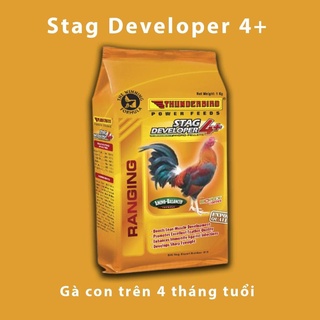 Thức ăn gà đá từ 4 tháng tuổi Thunderbird Developer 4+ túi 1kg