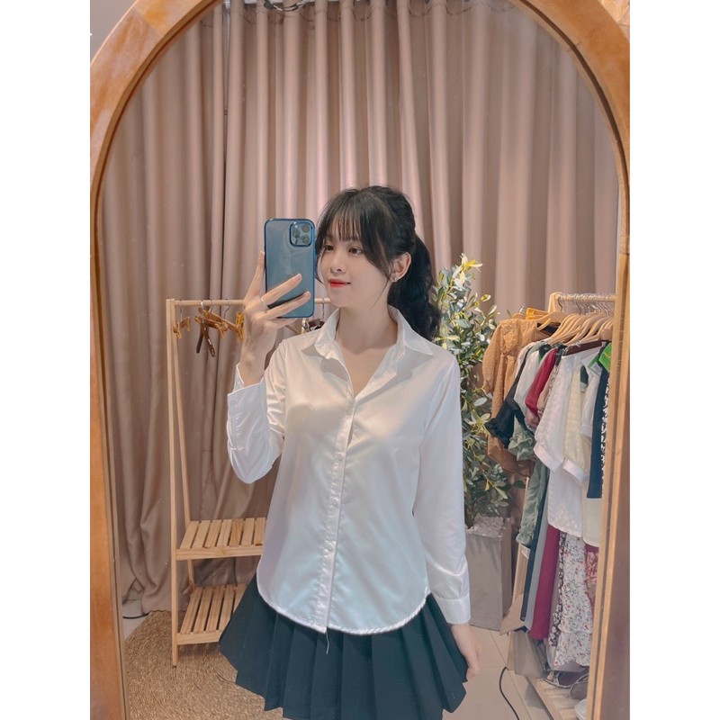ÁO SƠ MI CỔ ĐÚC DÀI TAY CHẤT ĐẸP GIÁ HẠT DẺ !!!
