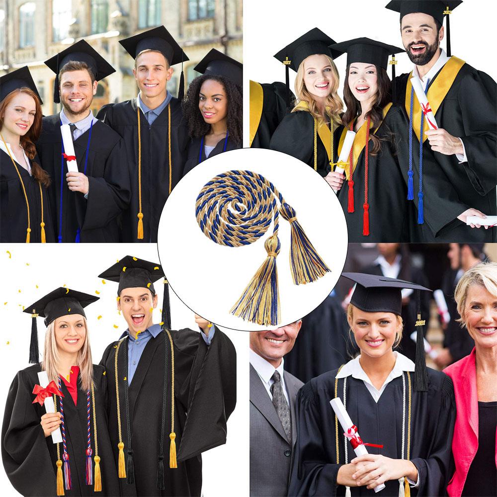 1 Cuộn Dây Polyester Bện Thủ Công Dùng Làm Đạo Cụ Chụp Ảnh Lễ Tốt Nghiệp