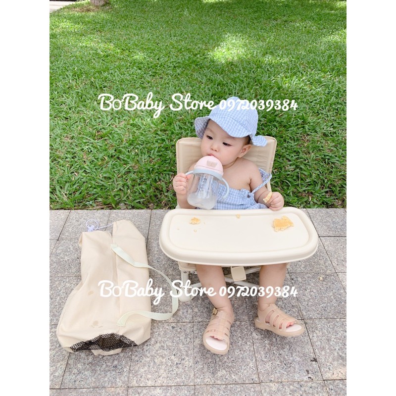 𝗚𝗛𝗘 𝗛𝗢𝗢 𝗕𝗢𝗢𝗦𝗧𝗘𝗥 - ( Bản Hàn Tem vàng Tem KC) Ghế ăn dặm du lịch đa năng