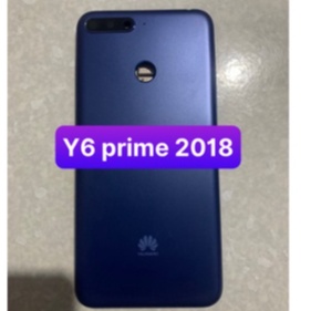 Bộ vỏ zin new Y6 Prime 2018 (nắp lưng, khung sườn màn hình, cụm kính camera, nút nguồn, nút volume)