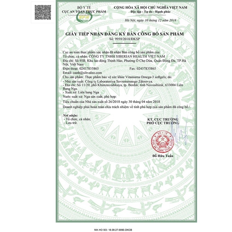 Viên uống Omega 3 vitamama - siberian, lọ 90 viên