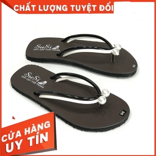 Dép xỏ ngón 3 lớp đế cao cấp gắn đá sang trọng