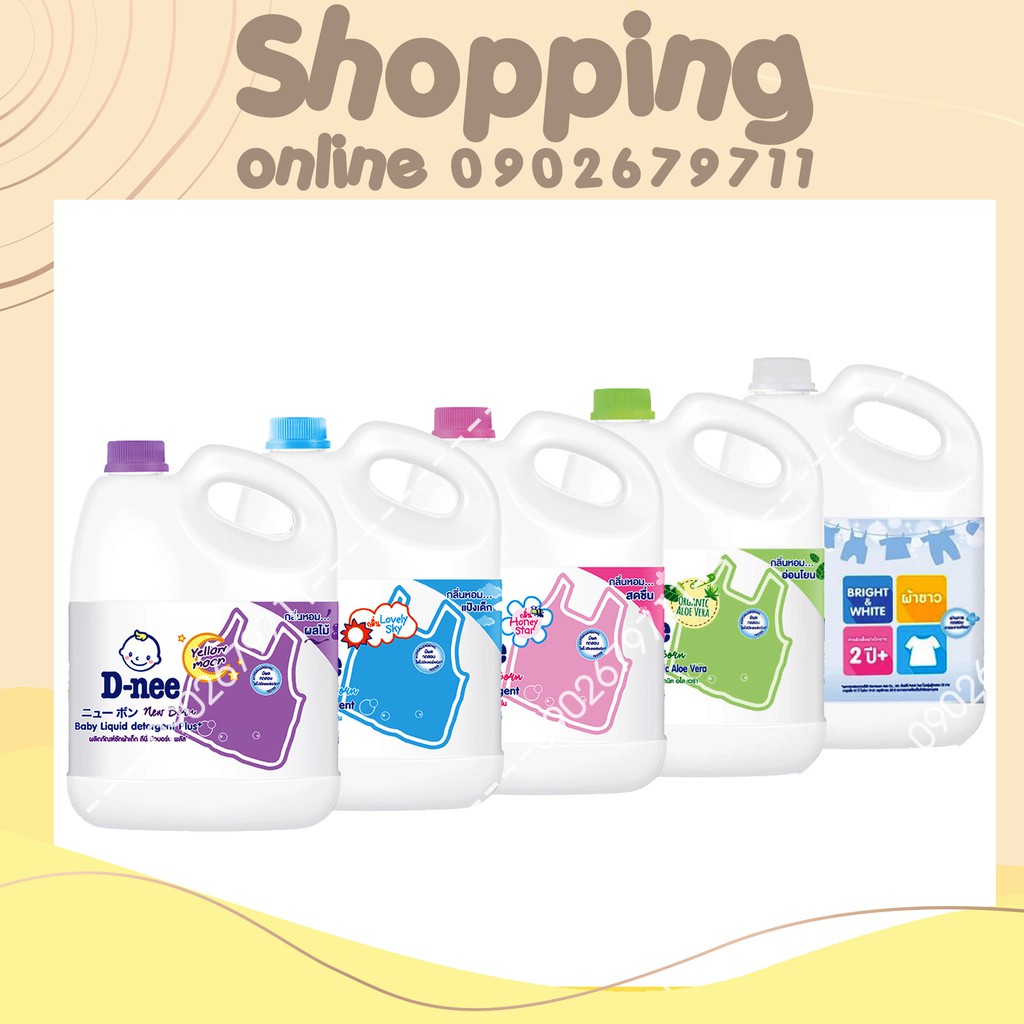 [Chính Hãng] Nước giặt Dnee 3000ml Mẫu mới tùy chọn