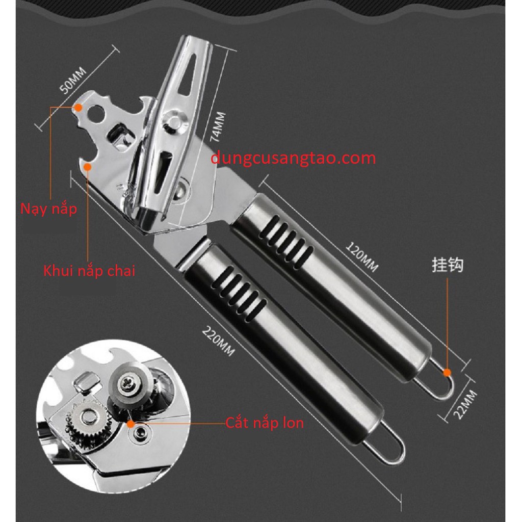 Cắt nắp lon bia, khui nắp chai, khui đồ hộp thông dụng