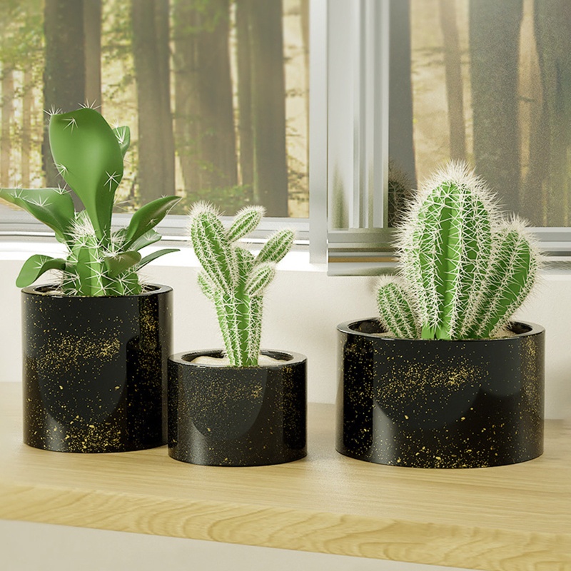 Khuôn Silicone Dùng Làm Chậu Hoa Trang Trí DIY