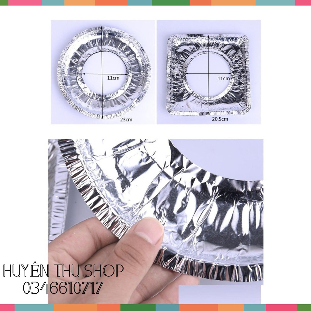 Combo 10 Giấy Bạc Lót Kiềng Bếp Ga Tiện Dụng