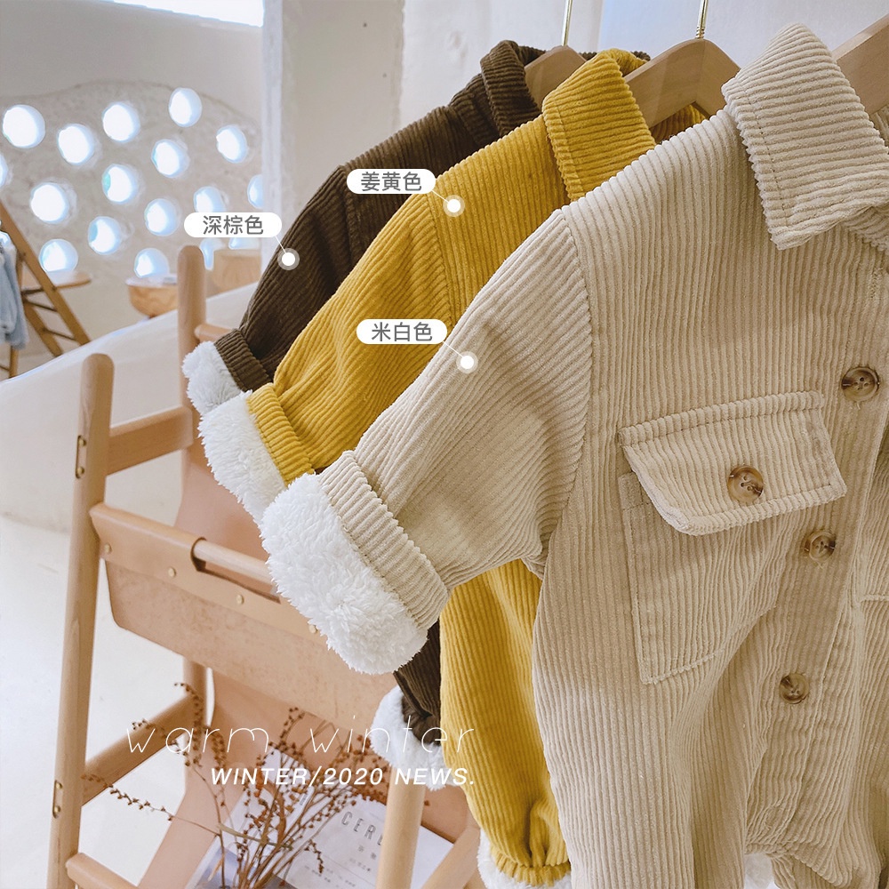 Body Nhung Lót Lông Cao Cấp Ấm Áp Cho Bé 0- 3 Tuổi