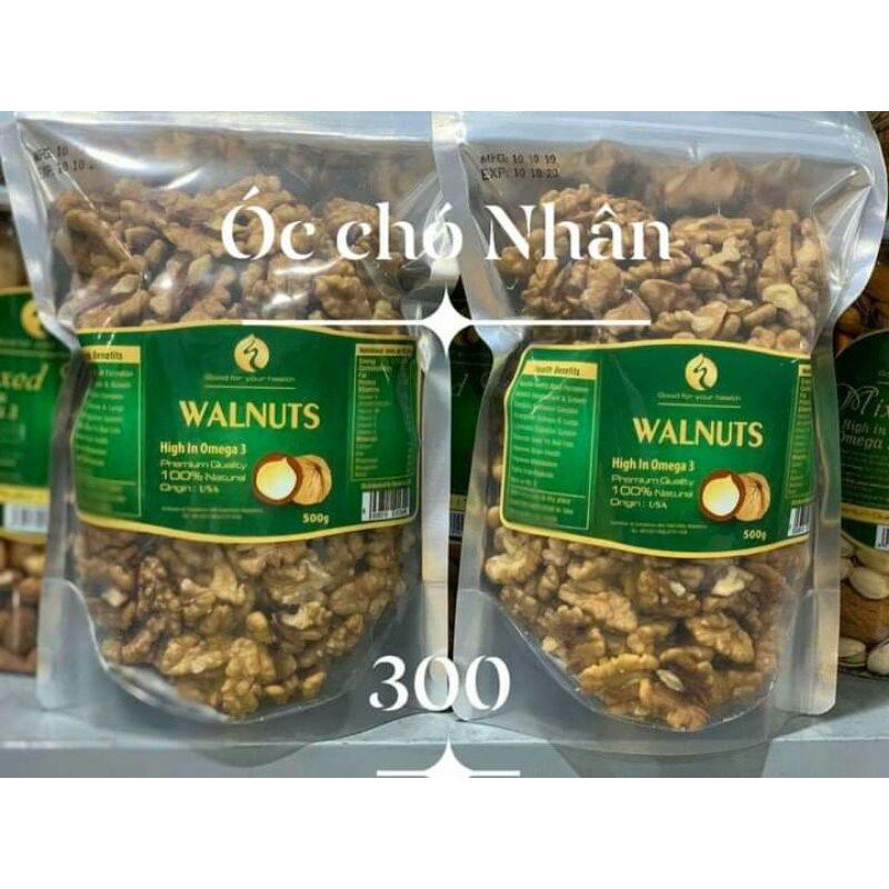 500g Mix hạt dinh dưỡng óc chó, hạnh nhân,hạt điều ,macca,..