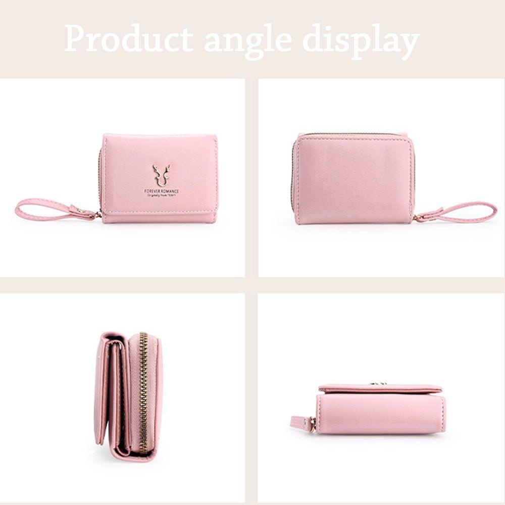 UUMIR Ví Da PU Dáng Ngắn Đựng Tiền Xu Hợp Thời Trang