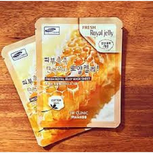 Bộ 5 miếng mặt nạ chiết xuất sữa ong chúa 3W Clinic Fresh Royal Jelly Mask Sheet 23ml X 5