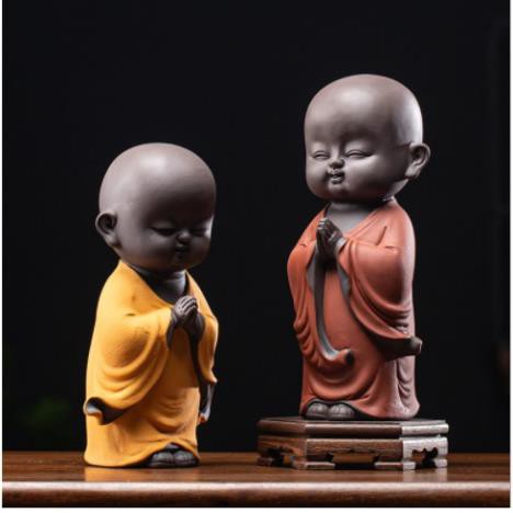 Tượng nhà sư bái phật- Tượng phật an nhiên- tượng chú tiểu bái phật đẹp nhất