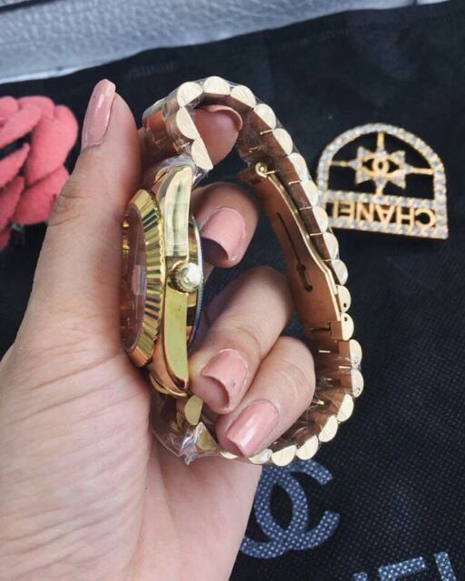 Đồng Hồ Nam RL mặt trơn viền trơn - dây đúc đặc - không bay màu | BigBuy360 - bigbuy360.vn