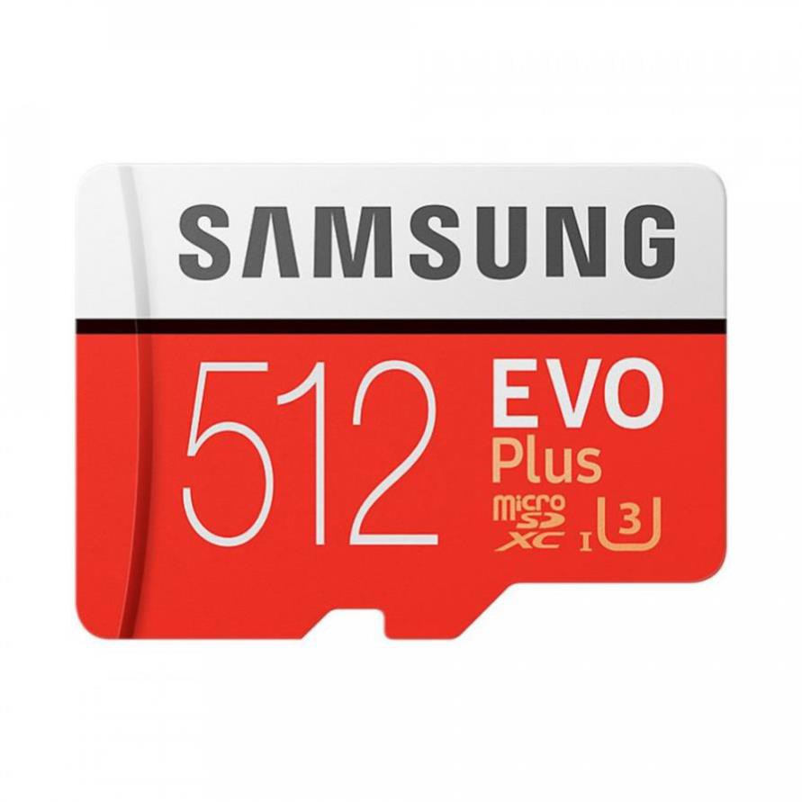 Thẻ Nhớ 512GB MicroSDXC Samsung EVO Plus Class10 U3 100MB/s Tốc độ Siêu Nhanh