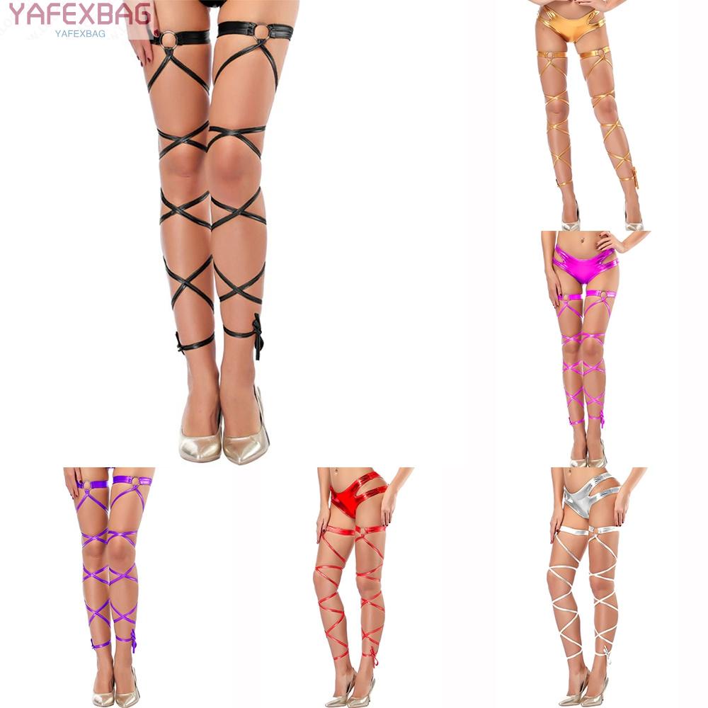 Women Lingerie Party Socks Socks Tights Cross Bandages Erotic Lingerie