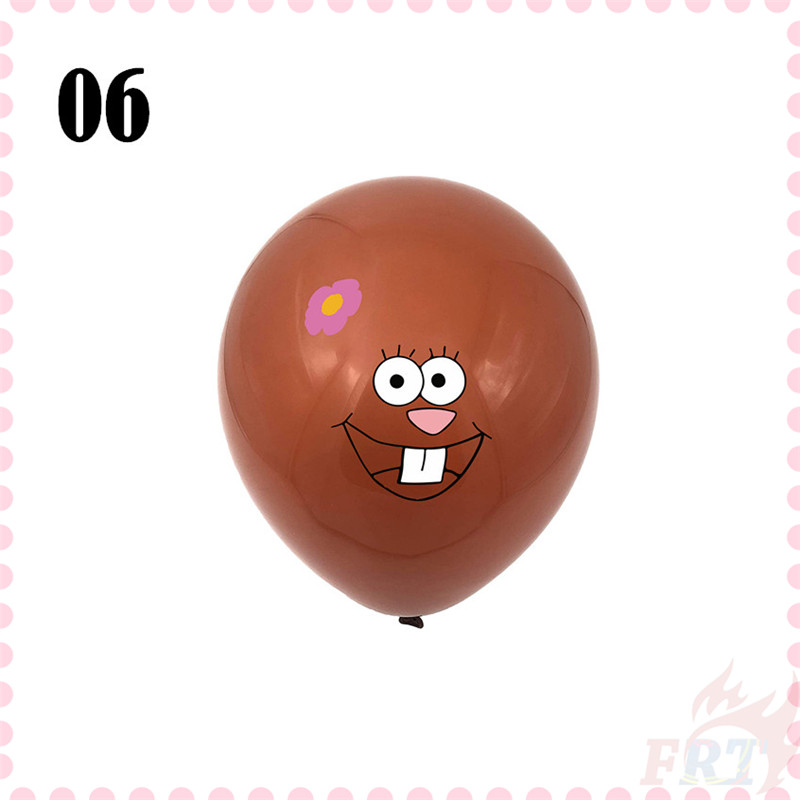 Bong bóng cao su trang trí hoạ tiết hoạt hình cậu bé bọt biển dùng để tô điểm cho các bữa tiệc