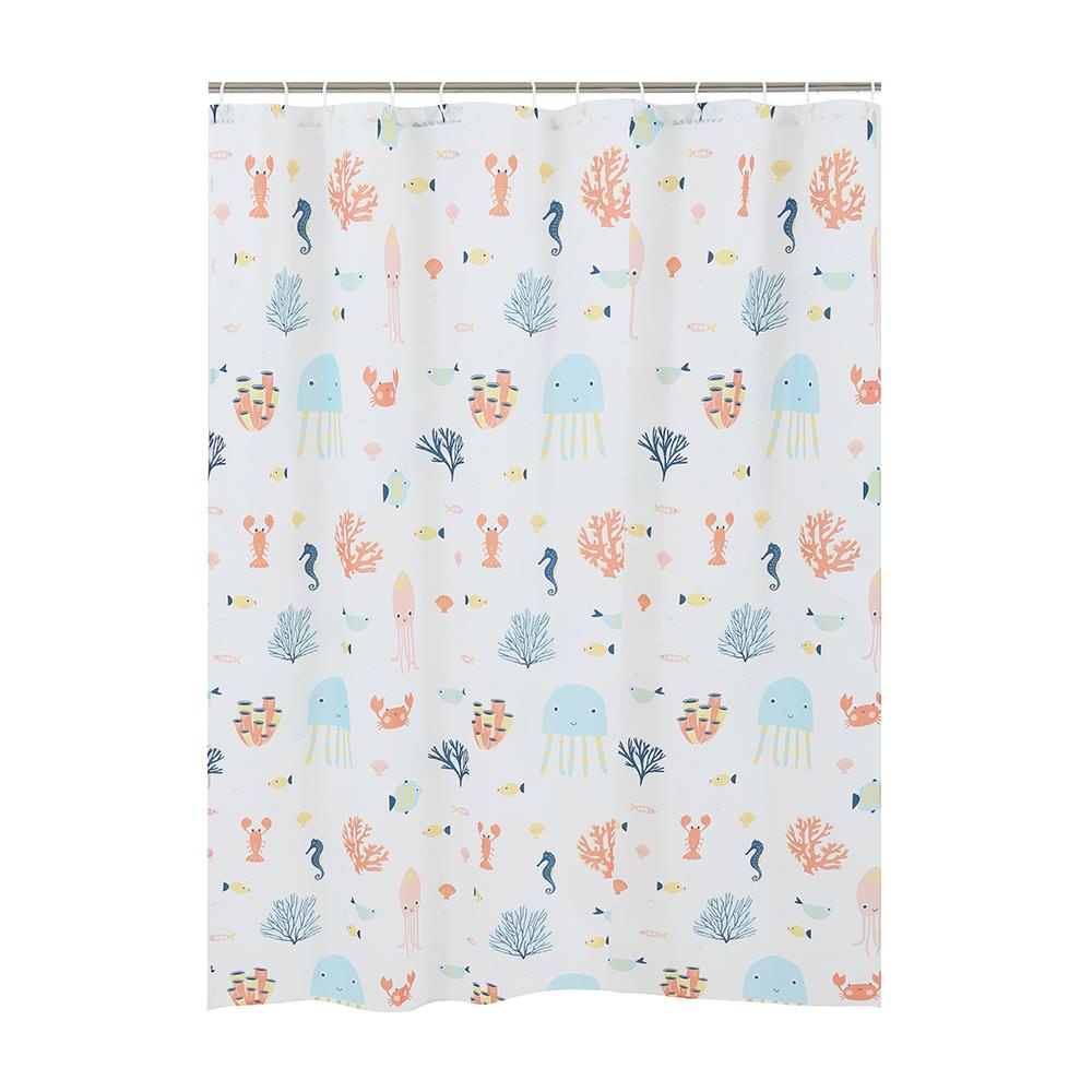 Homebase MOYA Rèm tắm ACS21145-1 bằng Polyester 180X180X0.1CM họa tiết biển
