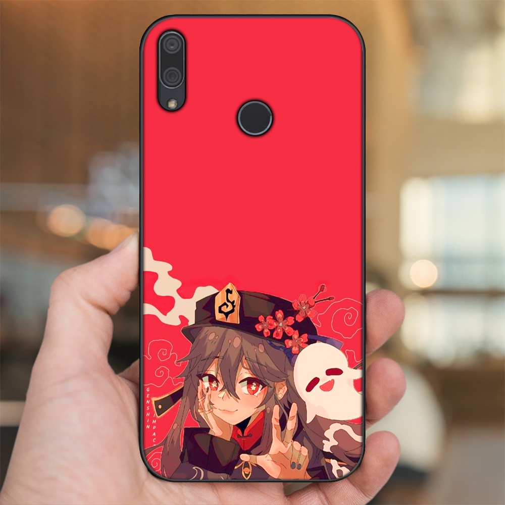 Ốp lưng Huawei Y9 2019 viền đen in hình Hutao Genshin Impact