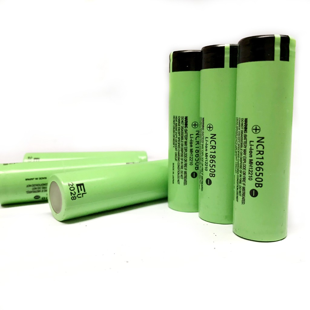 Cell pin 18650 li-ion dung lượng khủng 3400 MAH bao check made in Japan (pin màu xanh lá)