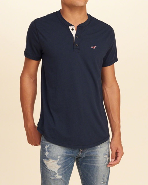 Áo thun Hollister Henley hàng xịn 100% VNXK