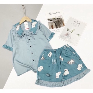 Bộ Pijama lụa satin