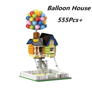 Đồ chơi Lắp ráp Mô hình DK7025 Flying Balloon House Nhà bay khinh khí cầu MOC tự cân bằng lực căng chống trọng lực