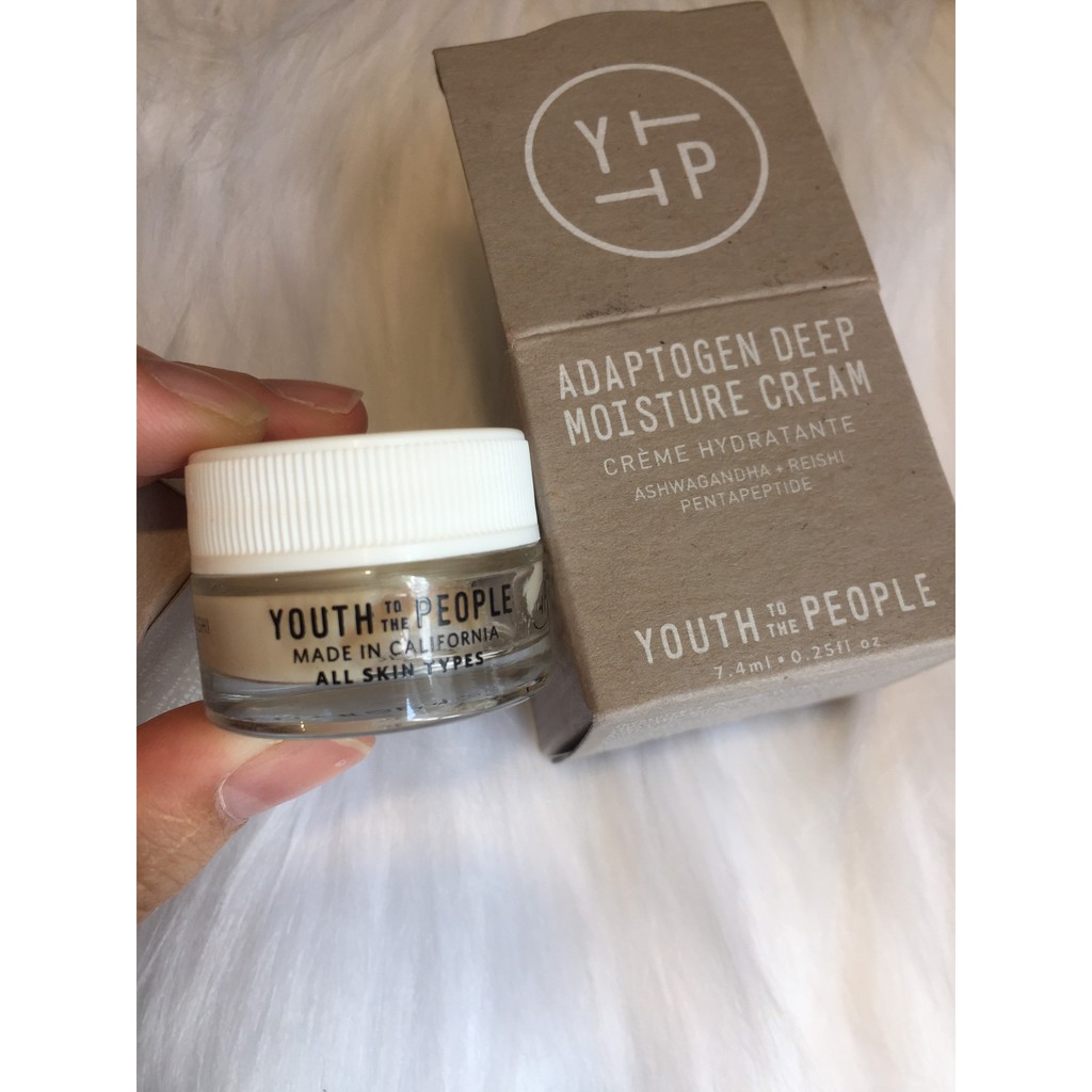 Kem dưỡng bảo vệ da YOUTH TO THE PEOPLE Adaptogen Deep Moisture Cream - 7.4ml