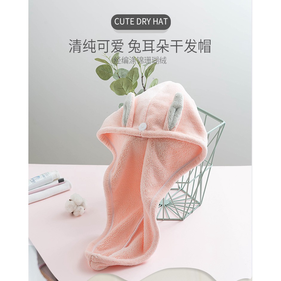 Nón trùm tóc thấm hút nhanh thiết kế xinh xắn chất lượng cao