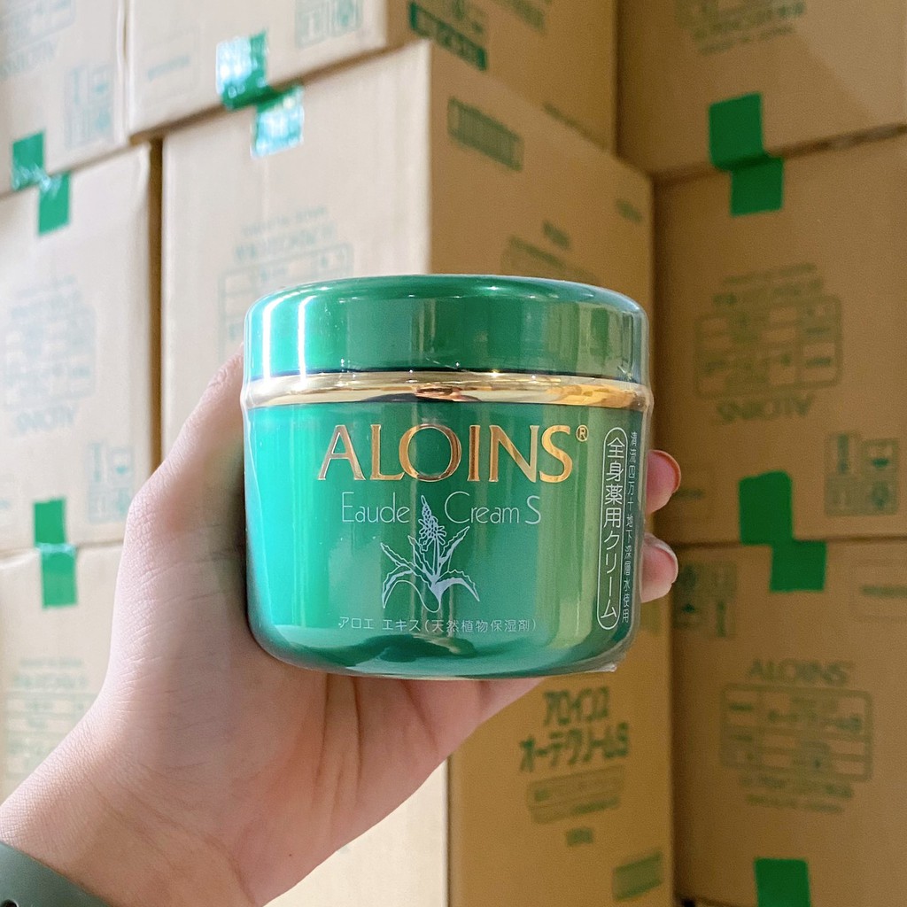 KEM XANH ALOINS EAUDE CREAM S Nhật Bản - Kem Dưỡng Ẩm, Trắng Da Lô Hội