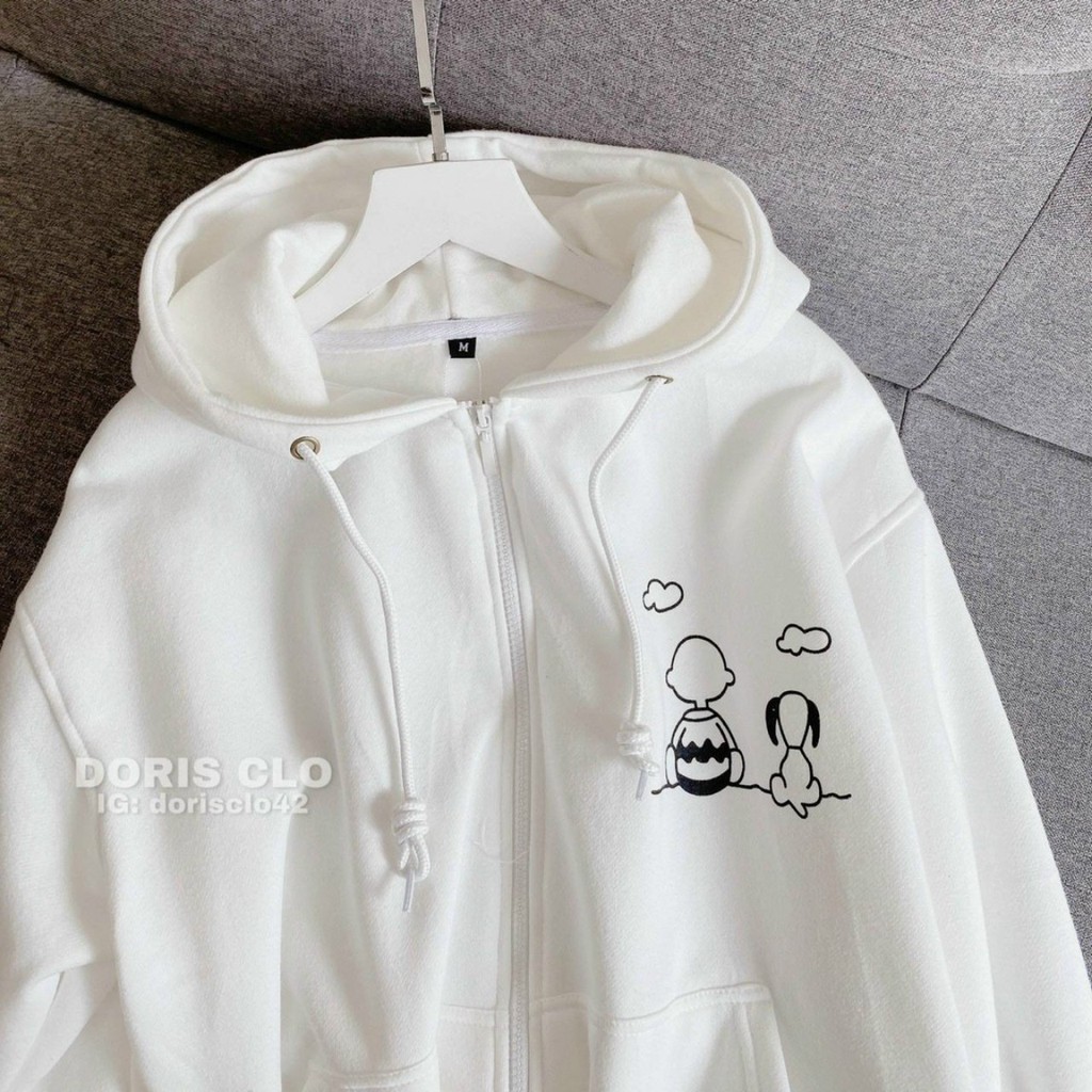 Áo khoác hoodie thun nỉ ngoại ( NÓN 2 LỚP ) in hoạt hình siêu đẹp dễ thương