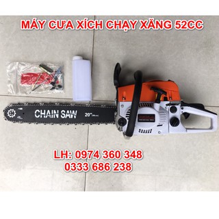 MÁY CƯA XÍCH CHẠY XĂNG 52CC - MODEL 2020