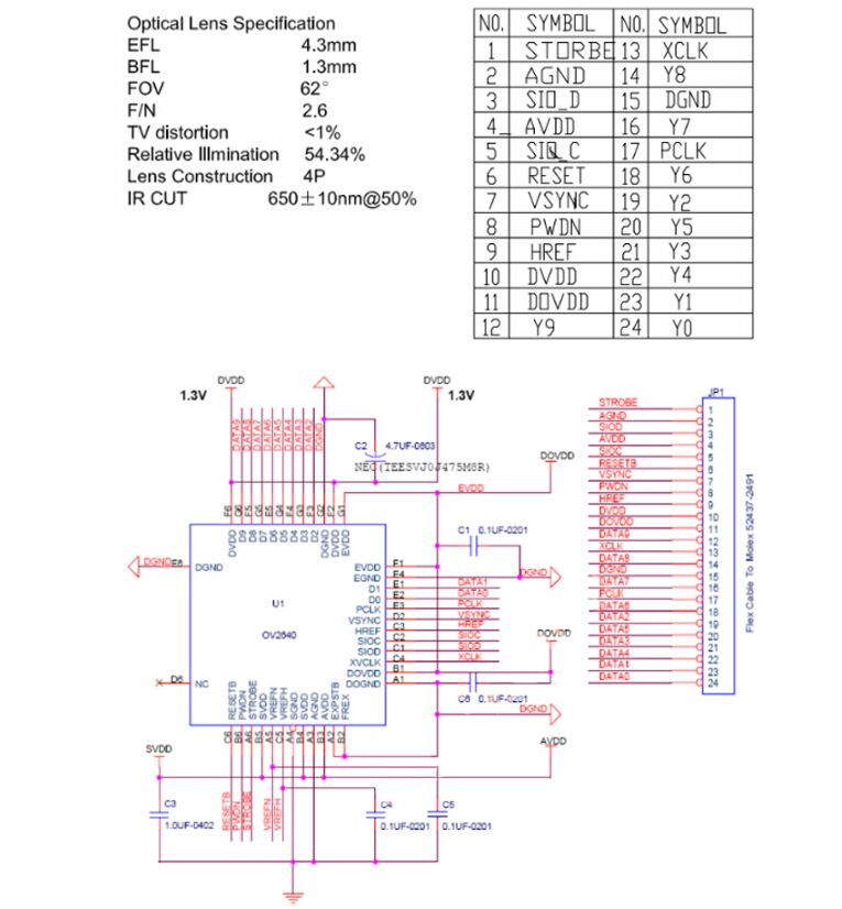 Mô đun cảm biến camera 2 Million Pixel Esp32 Ov2640 dành cho Arduino tiện dụng