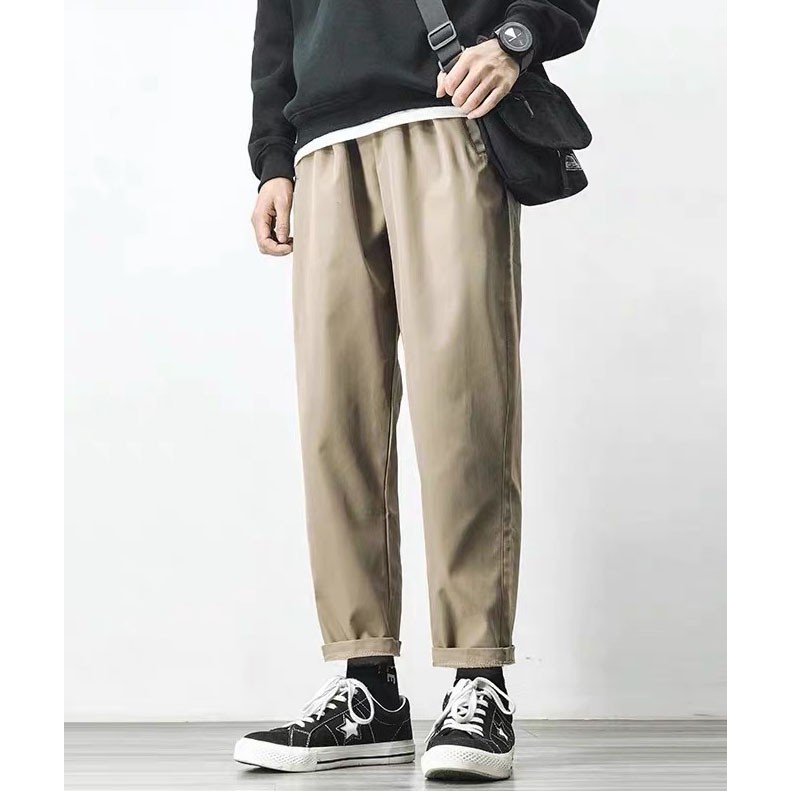 Quần Baggy Nam Basic Chất Kaki Mềm Trơn Màu Phong Cách Trẻ Trung Thời Trang MixxStore QUAN NAM 060