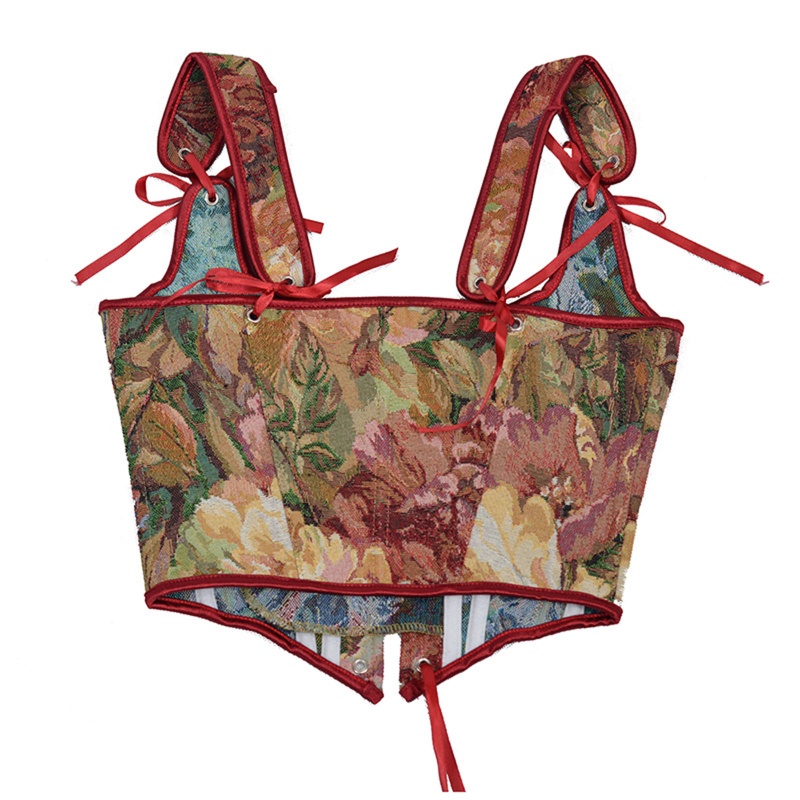 Áo Lót Croptop In Hoa Thời Trang Quyến Rũ Cho Nữ