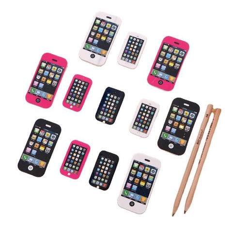 Cục Tẩy iphone nhỏ 5cm cute - Gôm tẩy bút chì Iphone sạch hình điện thoại dễ thương💞