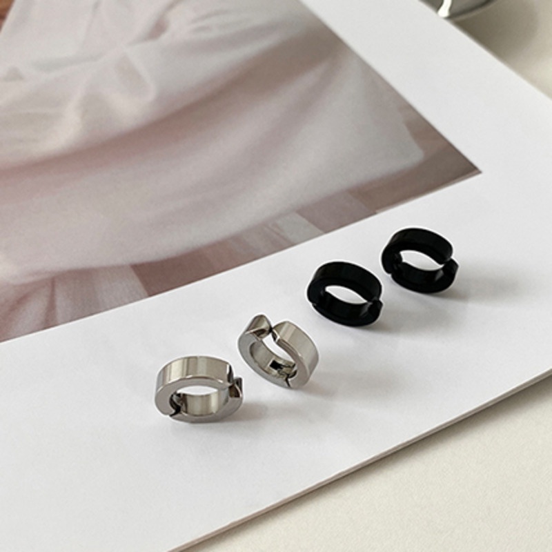 Khuyên Xỏ Lỗ Tai Bằng Thép Titan Phong Cách Hip Hop Đường Phố Cho Nam Và Nữ