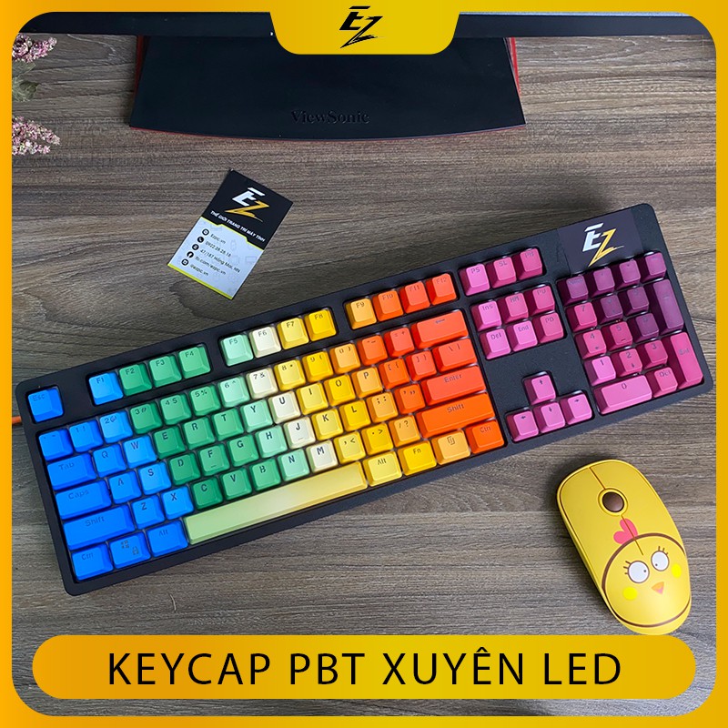 [Mã ELFLASH3 hoàn 10K xu đơn 20K] Keycap PBT Xuyên Led EZPC Giá Rẻ | BigBuy360 - bigbuy360.vn