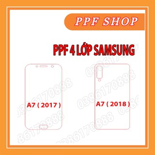 [NHÁM + TRONG]Dán lưng PPF 4 lớp chống va đập cho SAMSUNG A7 ( 2017 ) / A8 ( 2018 )