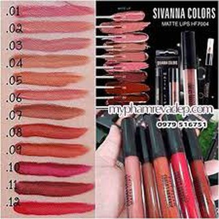 Son kem lì Sivanna Colors Matte Lips
