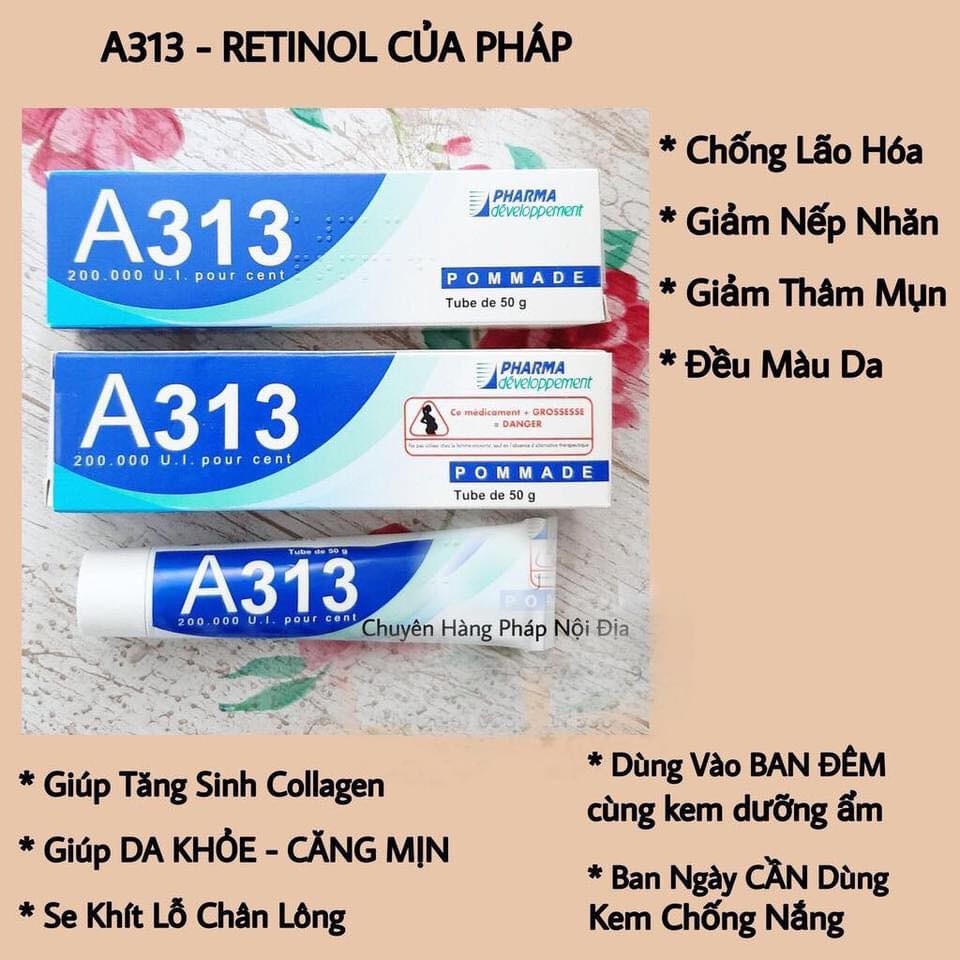 Kem A313 Retinol Chính Hãng Pháp Giúp Chống Lão Hóa, Giảm Mụn