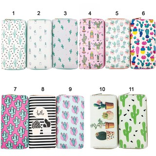 BST bóp ví dài họa tiết hoạt hình xương rồng nhí cute dễ thương cho nữ cầm tay - Link 14 - Nana Store