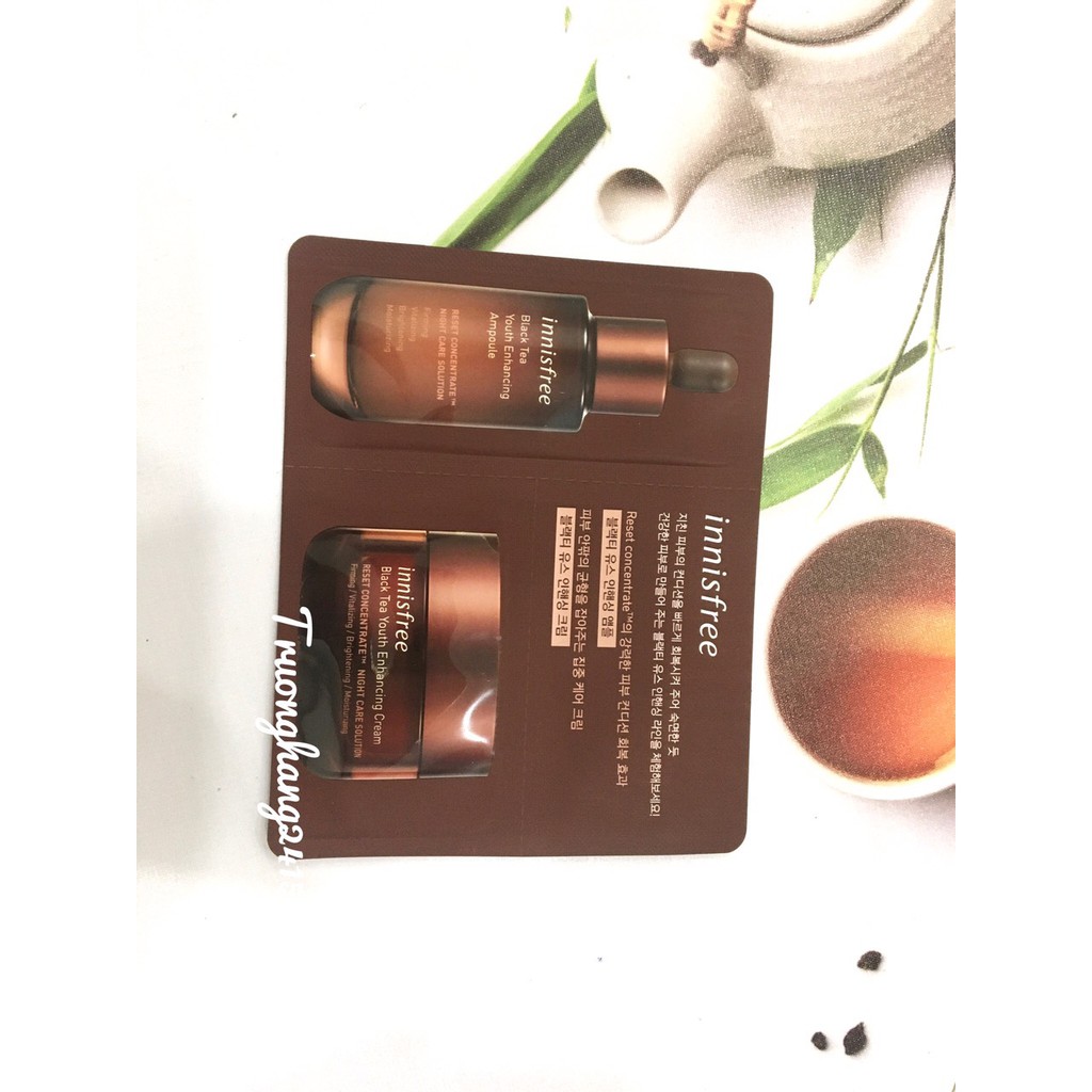 [Sample] Gói Kem Dưỡng +Gói Tinh Chất Trà Đen Innisfree Black Tea Youth Enhancing Ampoule | BigBuy360 - bigbuy360.vn