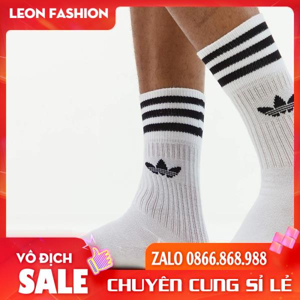 Tất ADIDAS Cổ cao 3 sọc Hàng loại 1 [Hộp 5 Đôi] Vớ Nam Nữ Thể thao Dệt kim Cao cấp QUÀ TẶNG - Kho sỉ tất