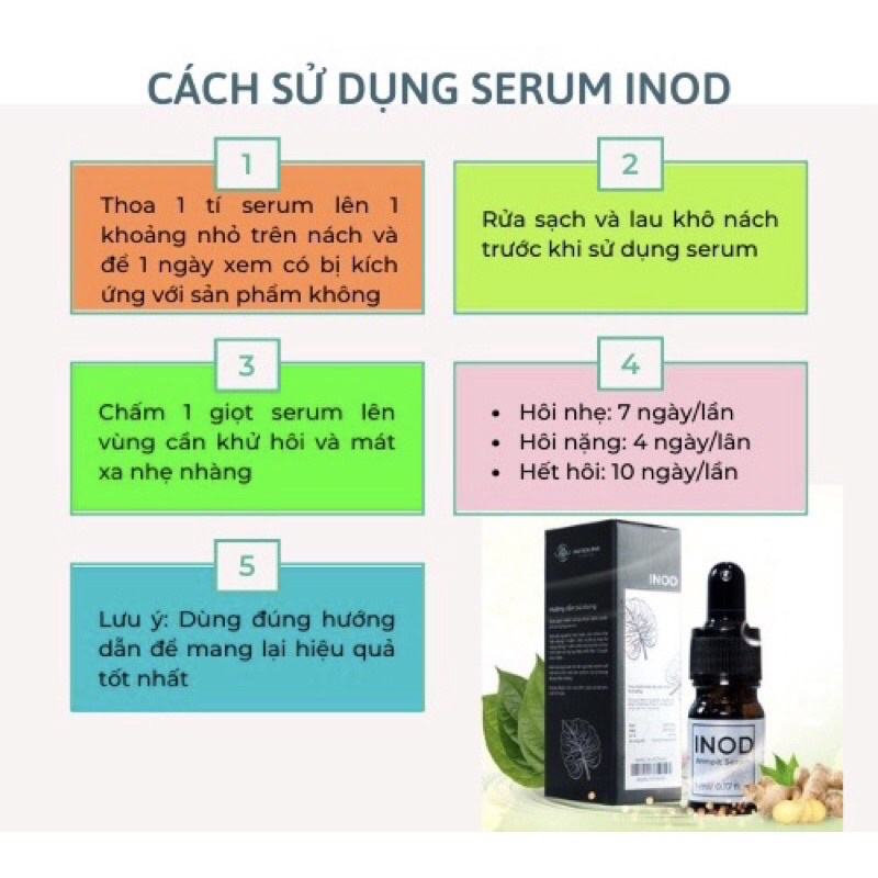 [Chính hãng] Serum Inod Huyền Phi - Dứt điểm hôi nách, hôi chân 100%