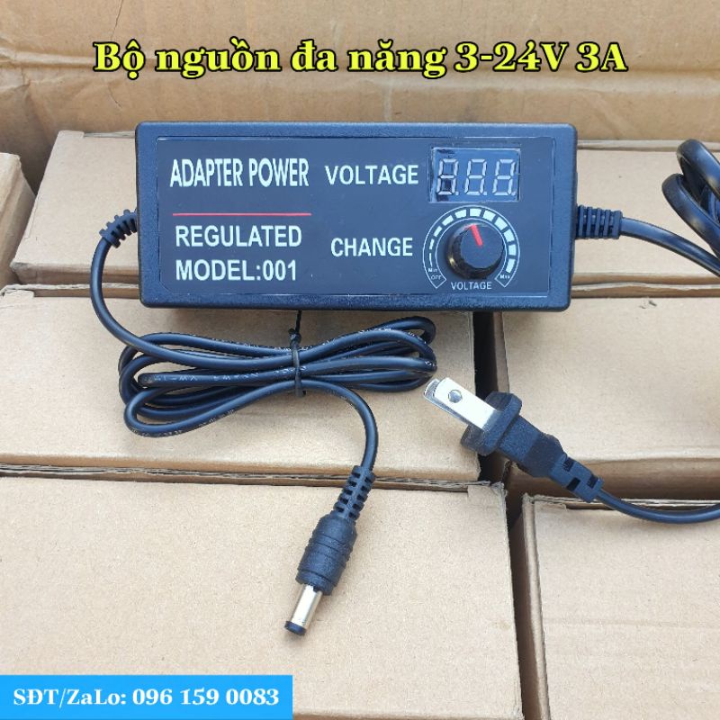 Cục nguồn đa năng 3-24V cường độ 3A Hàng Chất Lượng